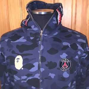 🔥🔥 Bape x PSG Shark Hoodie